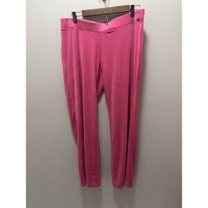 Juicy Couture Hot Pink Tracksuit Pants Rhinestone Back‎ Size Large NWT